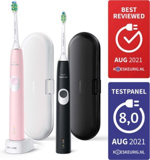 Philips Sonicare ProtectiveClean 4300 HX6800/35 elektrische tandenborstel roze zwart