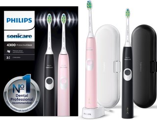 Philips Sonicare ProtectiveClean 4300 HX6800/35 elektrische tandenborstel roze zwart