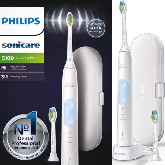 Diepgaande reiniging en optimale tandverzorging met de Philips Sonicare ProtectiveClean 5100