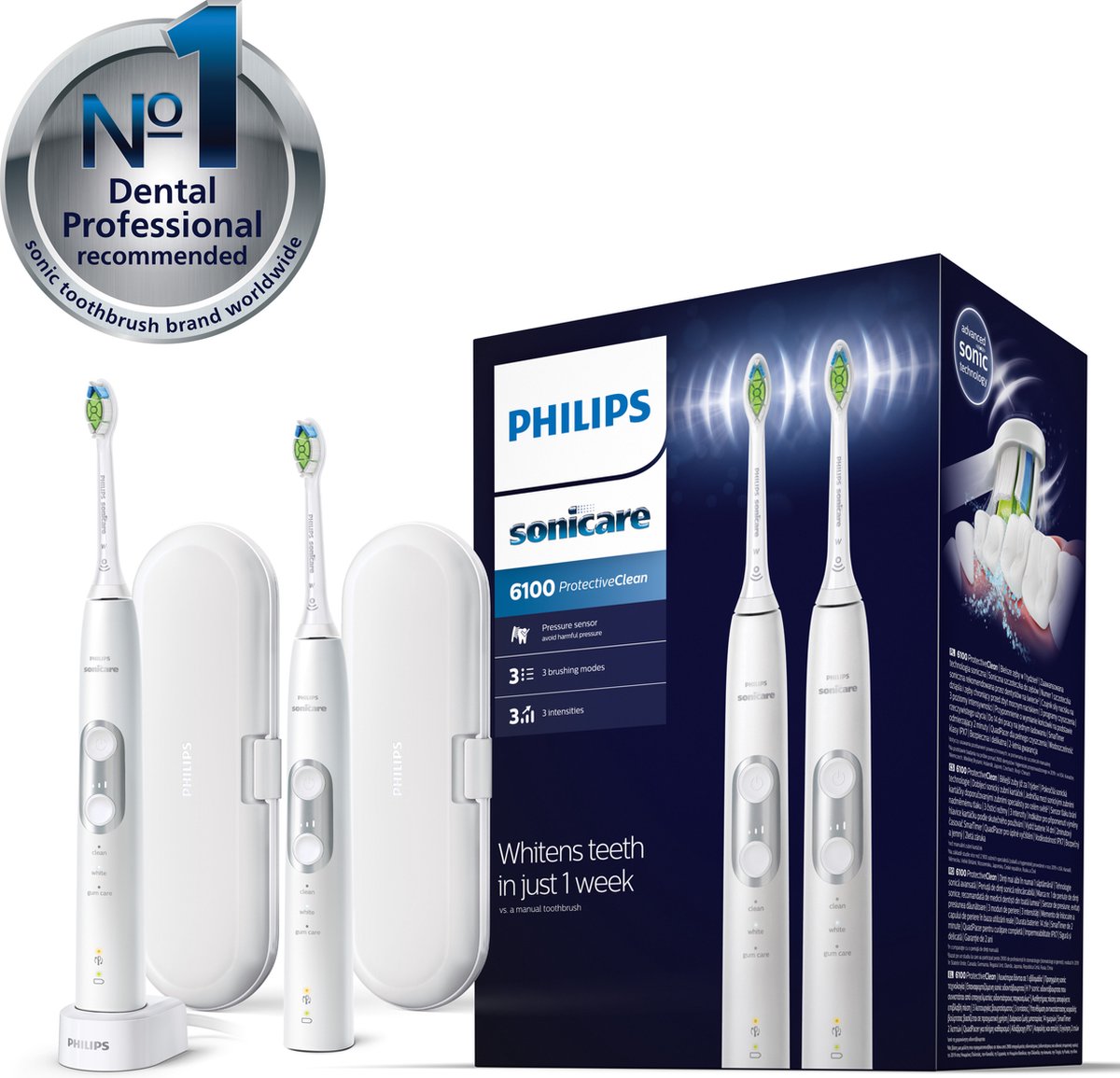 Wat vinden we goed aan de Philips Sonicare ProtectiveClean 6100 HX6877/34 elektrische tandenborstel