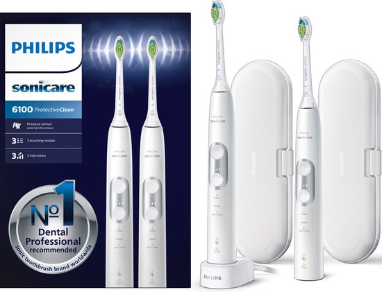 Philips Sonicare ProtectiveClean 6100 HX6877/34 — krachtige, slimme poetsassistent