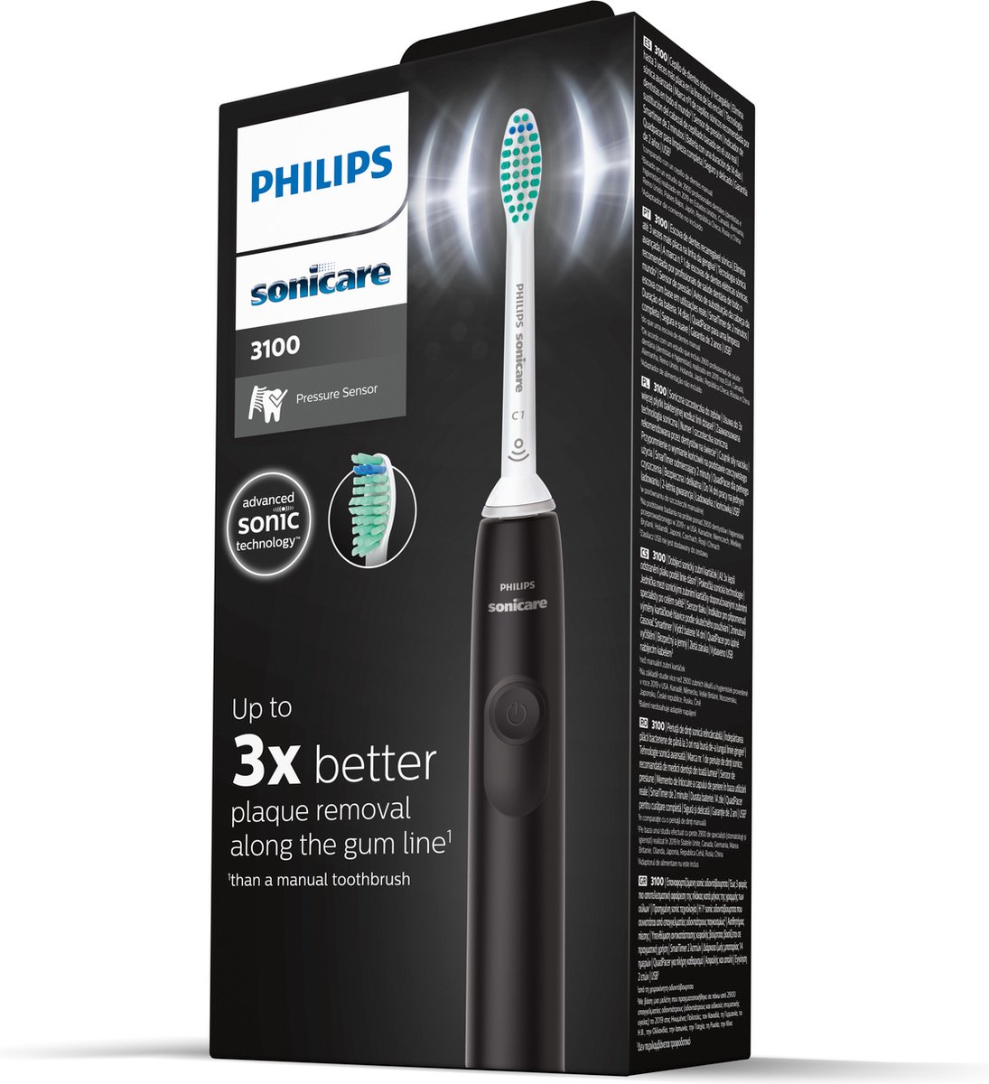 Wat vinden we goed aan de Philips Sonicare Series 3100 Elektrische Tandenborstel Zwart HX3671/14