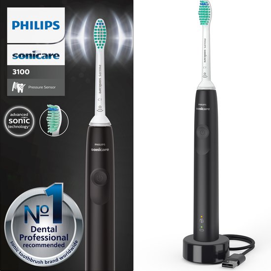 Philips Sonicare Series 3100 Elektrische Tandenborstel Zwart HX3671/14 review