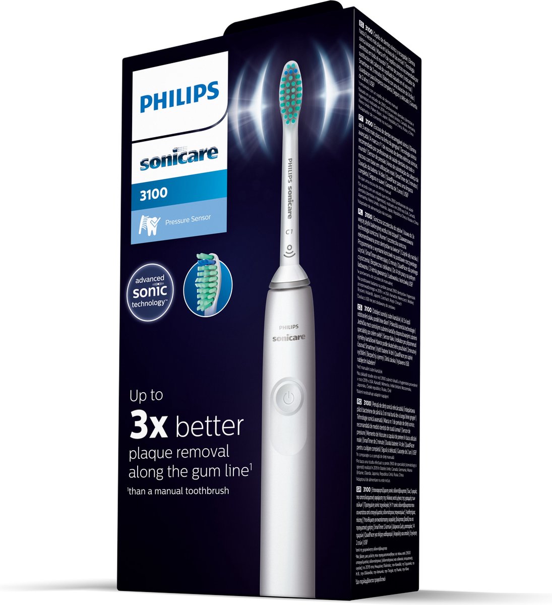 Philips Sonicare Series 3100 HX3671/13 elektrische tandenborstel wit