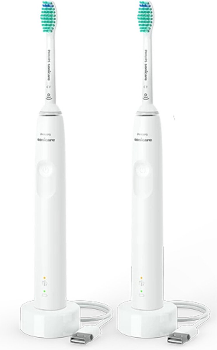 Philips Sonicare Series 3100 HX3675/13 Elektrische tandenborstel Duo Wit