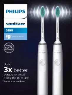 Philips Sonicare Series 3100 HX3675/13 Elektrische tandenborstel Duo Wit