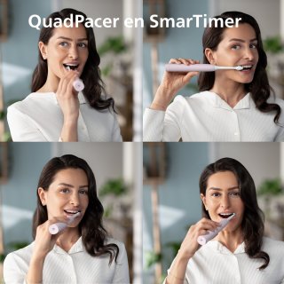 Philips Sonicare Series 3100 HX3675/15 Duopack Zwart & Roze