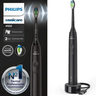 Philips Sonicare Series 4100 HX3681/54 Zwarte Elektrische Tandenborstel