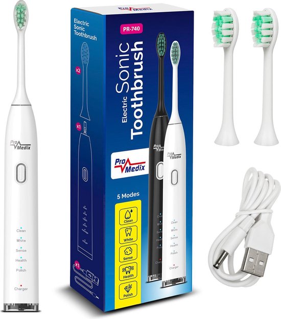 ProMedix Sonische Elektrische Tandenborstel Wit