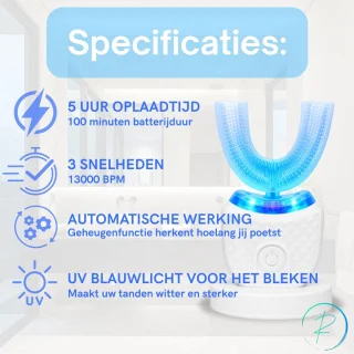 Redifined Smartbrush Elektrische U-Vormige Tandenborstel