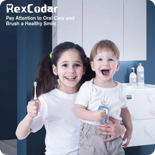 RexCodar U-vormige elektrische tandenborstel voor kinderen