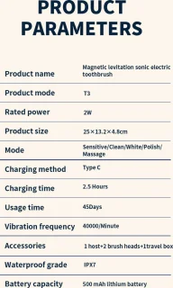 Riloa Elektrische Tandenborstel Zwart Met Case USB-C