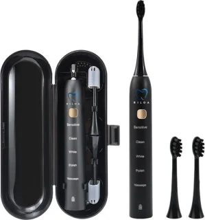 Riloa Elektrische Tandenborstel Zwart Met Case USB-C