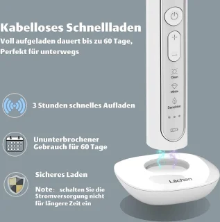 RM-T8B1 Sonische Elektrische Tandenborstel met 4 Extra Borstels