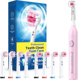 Degelijke roterende tandenborstel met veel opzetborstels en lange batterijduur