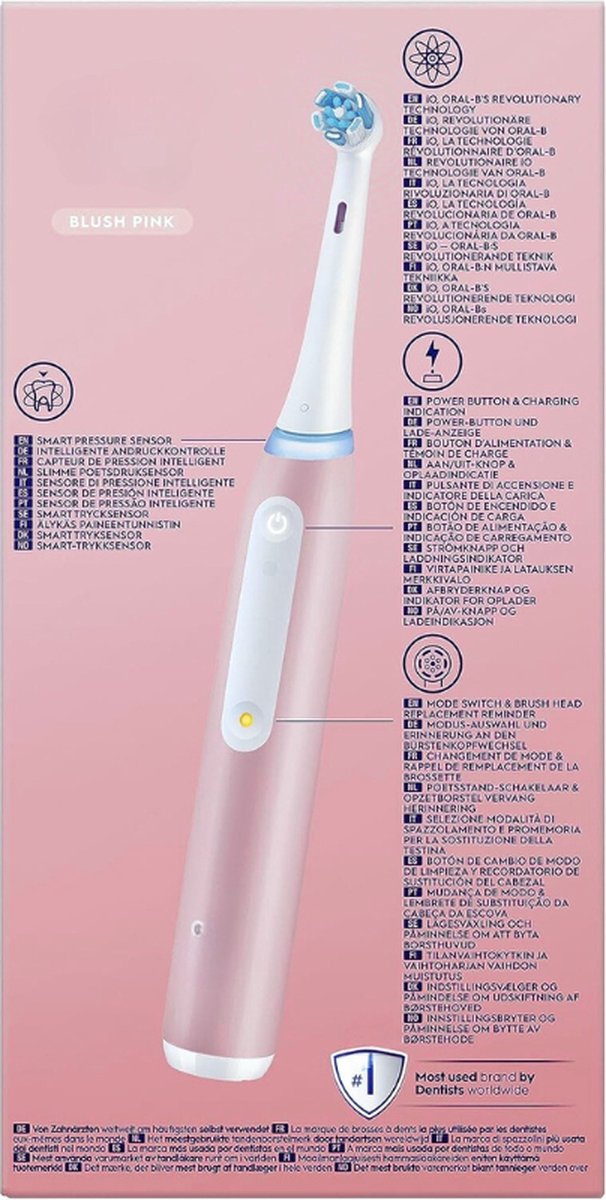 Roze Elektrische Tandenborstel Met Opzetborstel
