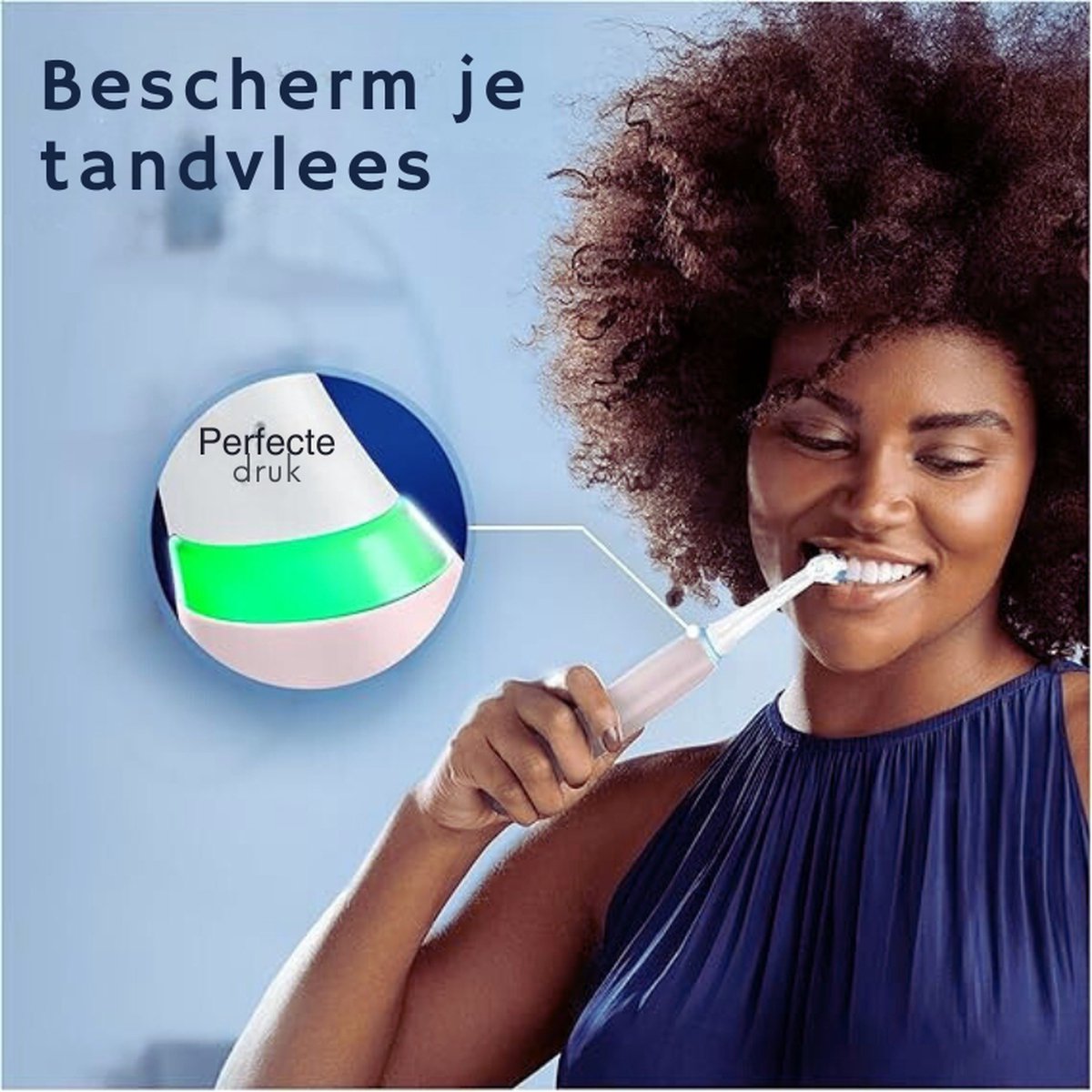 Roze Elektrische Tandenborstel Met Opzetborstel