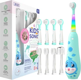 SEAGO Elektrische Tandenborstel voor Kinderen - Blauw