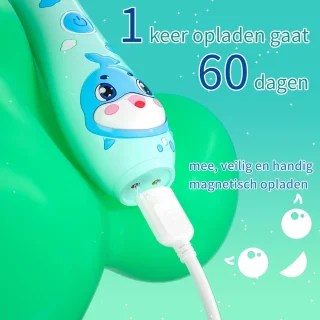 SEAGO Elektrische Tandenborstel voor Kinderen - Blauw
