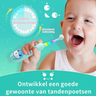 SEAGO Elektrische Tandenborstel voor Kinderen - Blauw