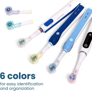 Set van 6 tandborstelcaps voor Oral-B elektrische tandenborstels