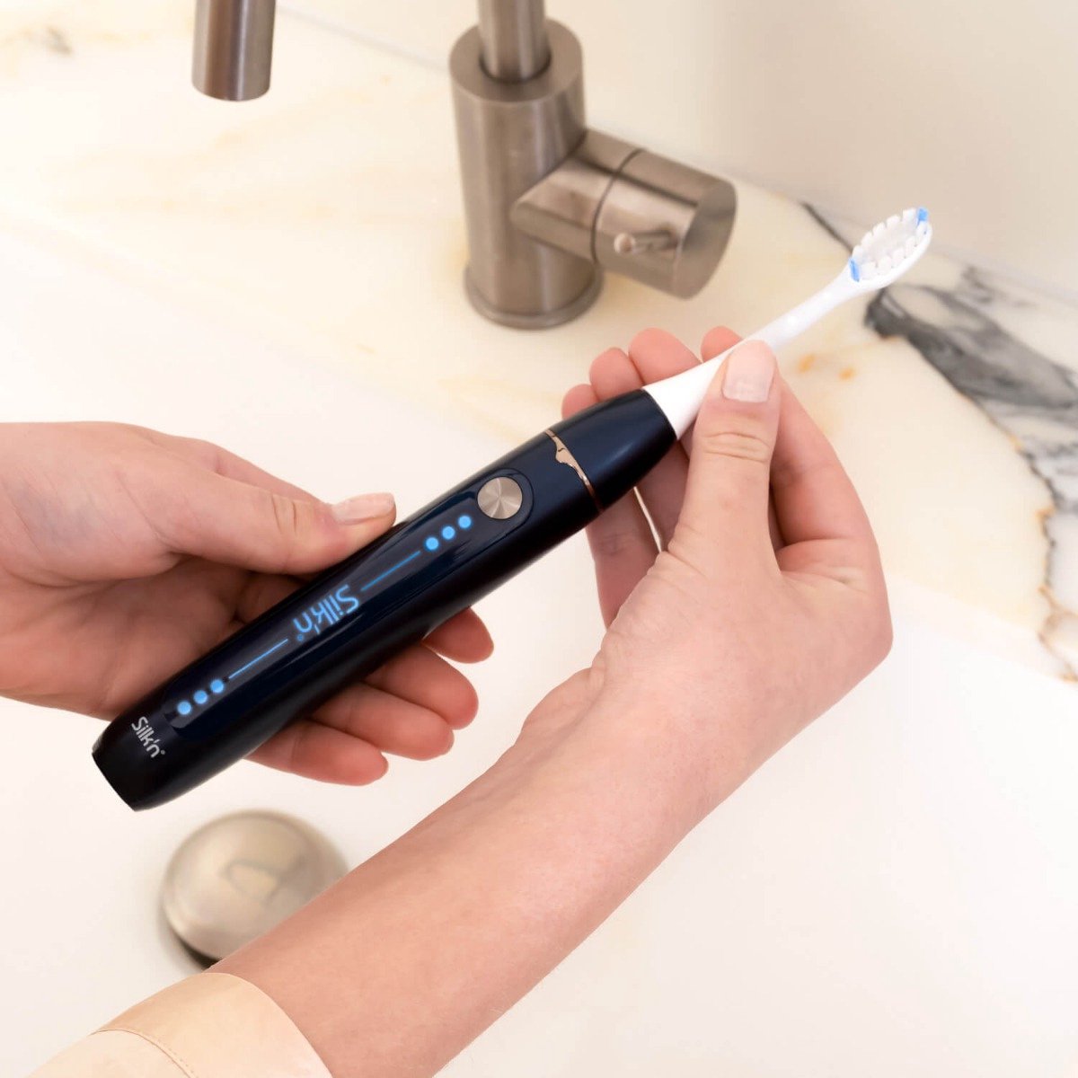 Silk'n SonicYou Elektrische Tandenborstel Geschenkset Donkerblauw