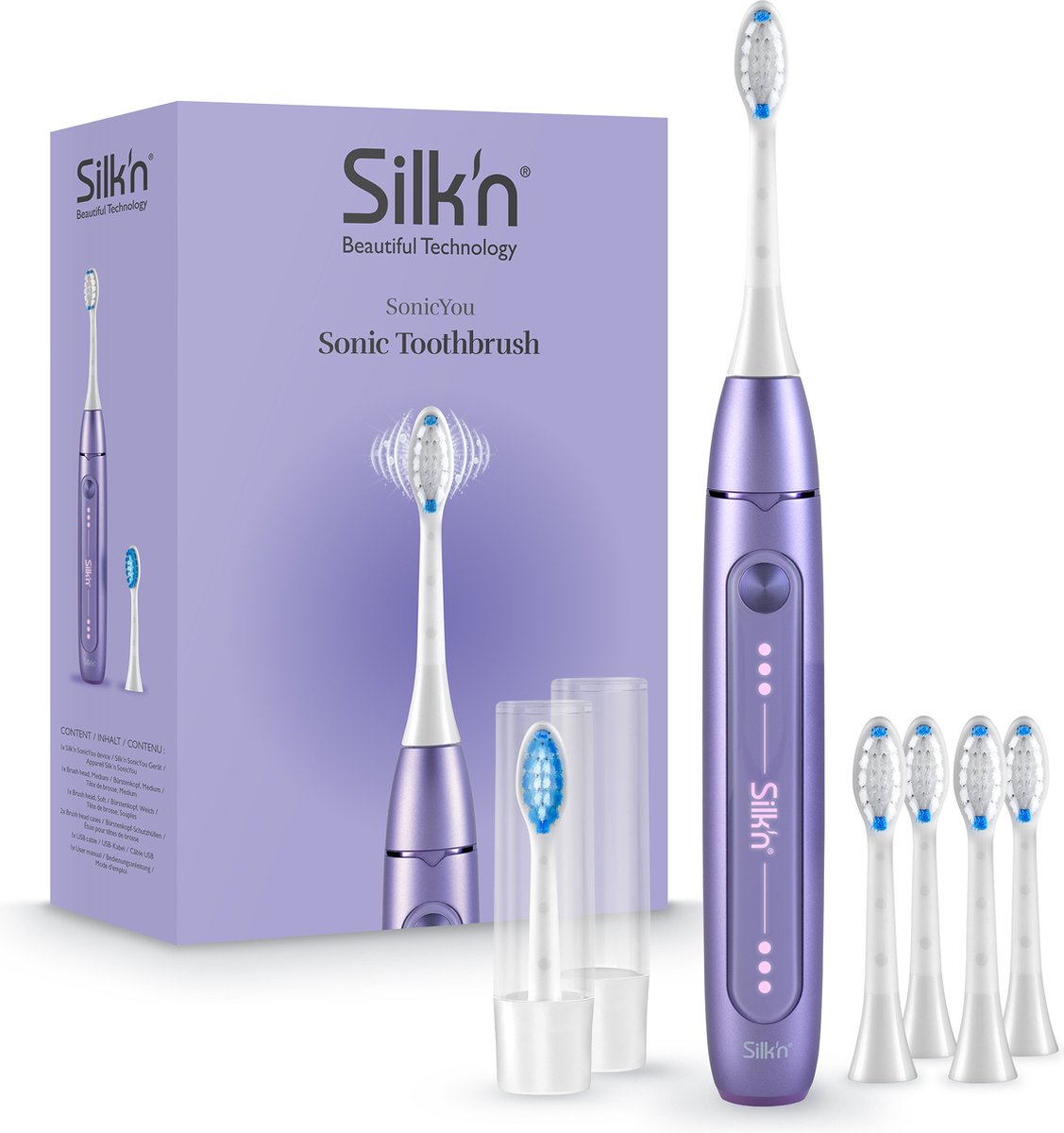 Silk'n SonicYou Elektrische Tandenborstel Geschenkset Lila