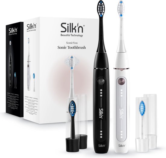 Silk'n SonicYou Elektrische Tandenborstels 2-pack Wit & Zwart