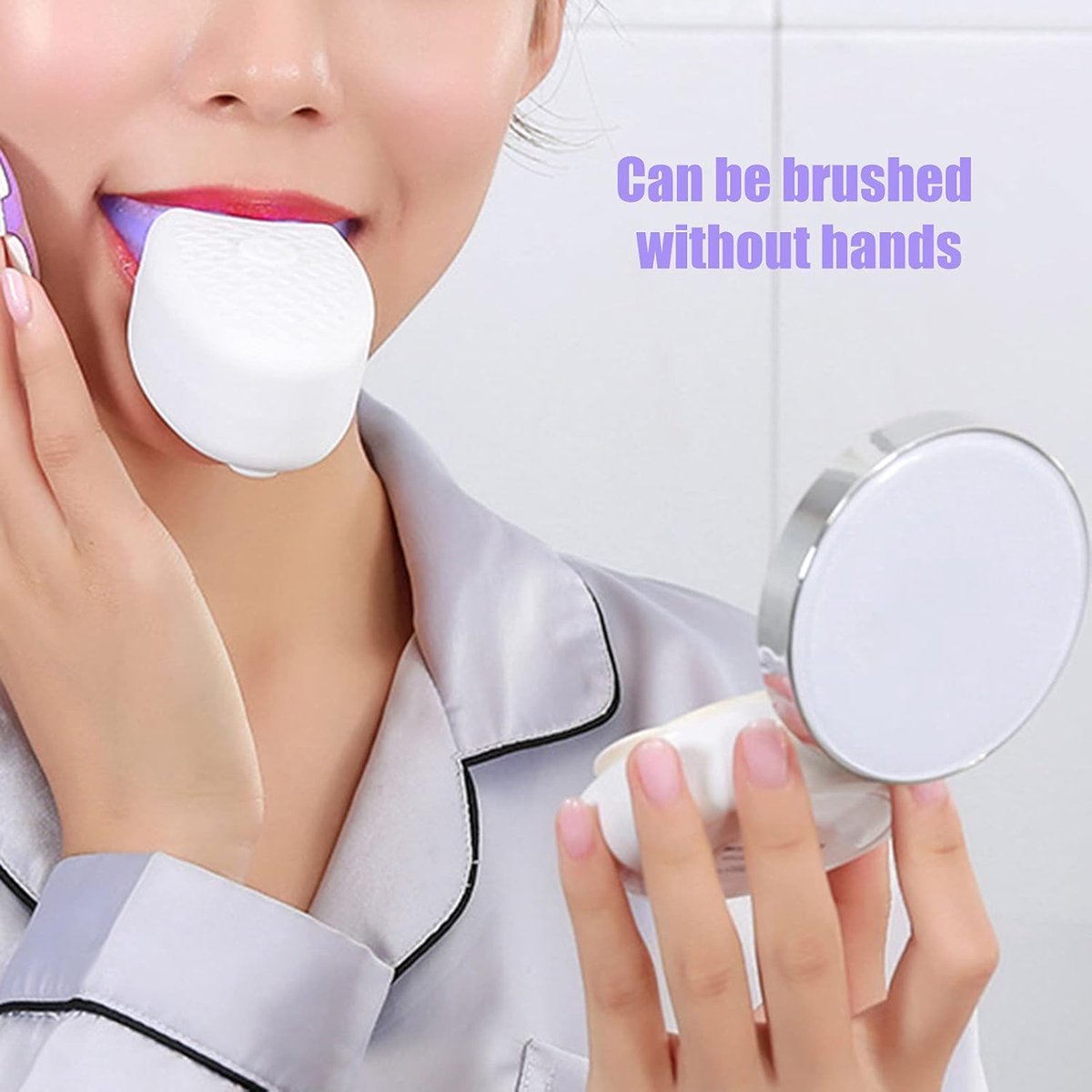Smart Whitening Kit elektrische 2-in-1 tandenborstel blauw
