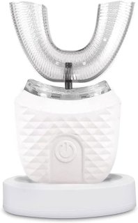 De Smartbrush U-vormige elektrische tandenborstel 1 stuk wit in één oogopslag