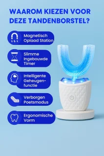 Smartbrush U-vormige Elektrische Tandenborstel