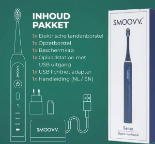 Smoovv Sense Elektrische Sonische Tandenborstel Blauw