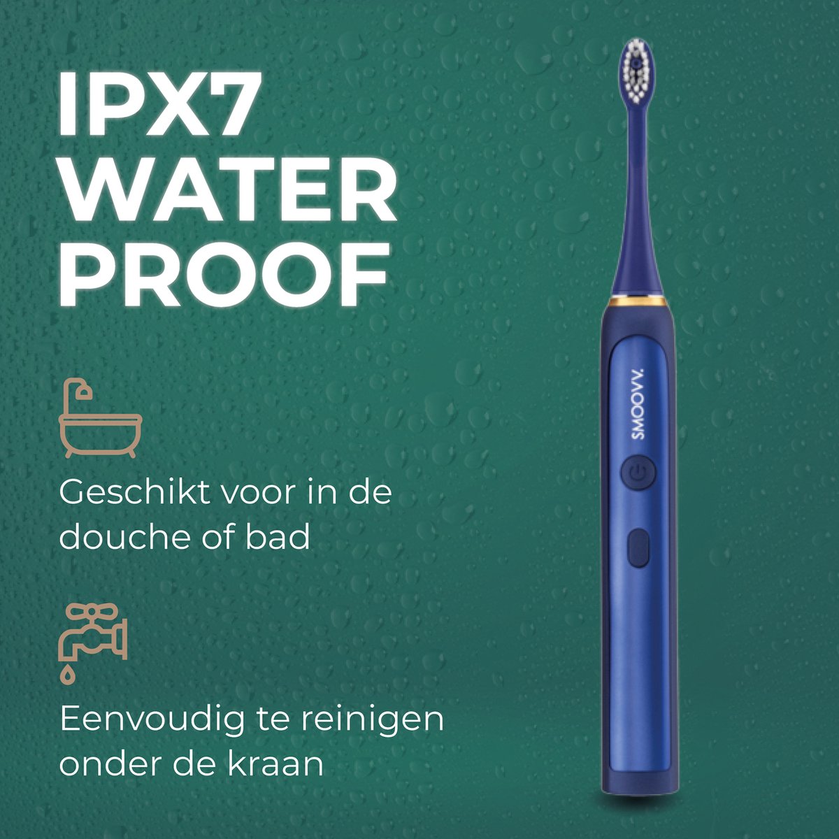 Smoovv Sense Elektrische Sonische Tandenborstel Blauw