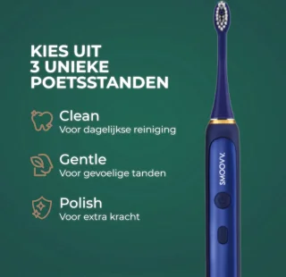 Smoovv Sense Elektrische Sonische Tandenborstel Blauw