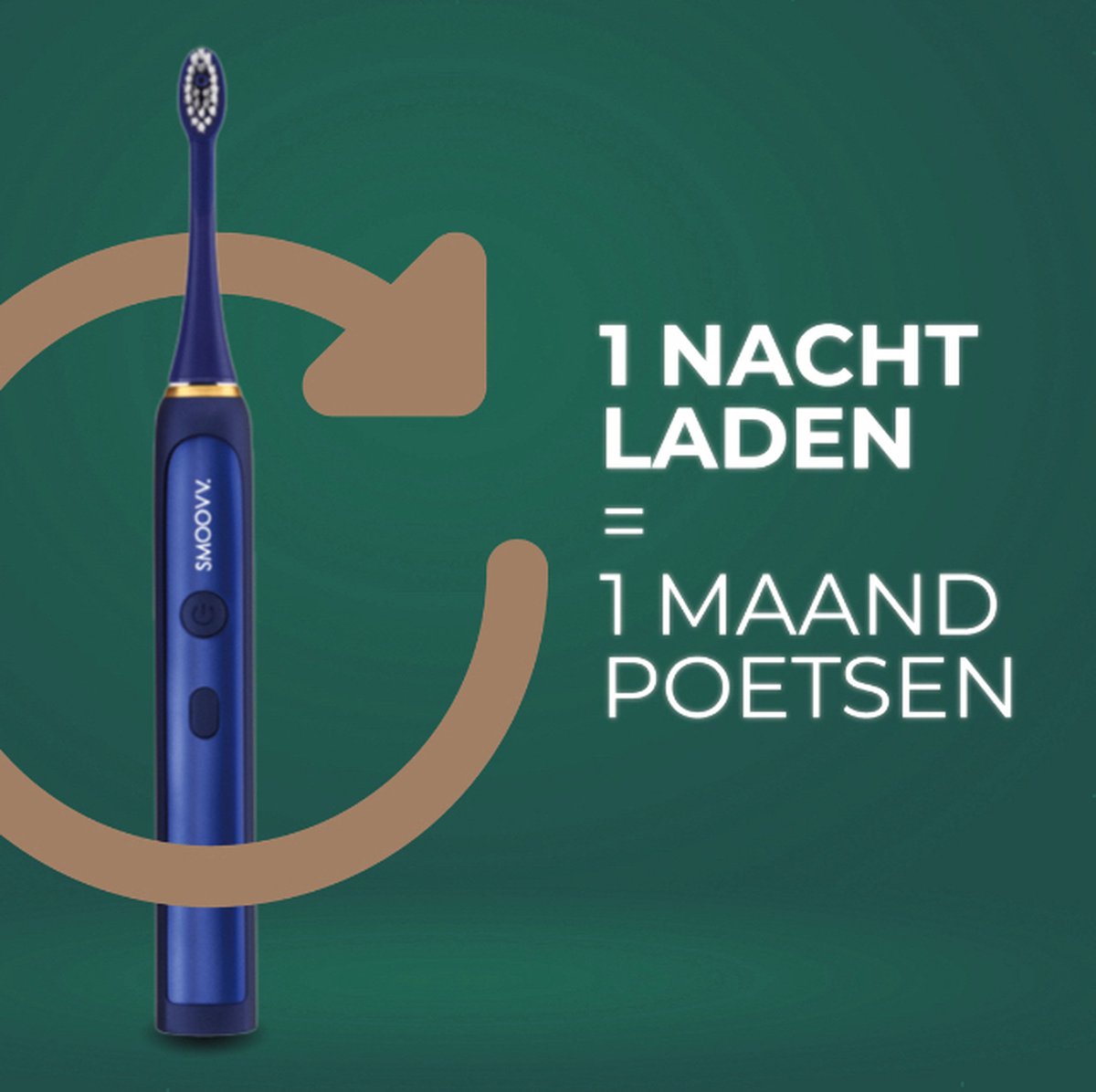 Smoovv Sense Elektrische Sonische Tandenborstel Blauw