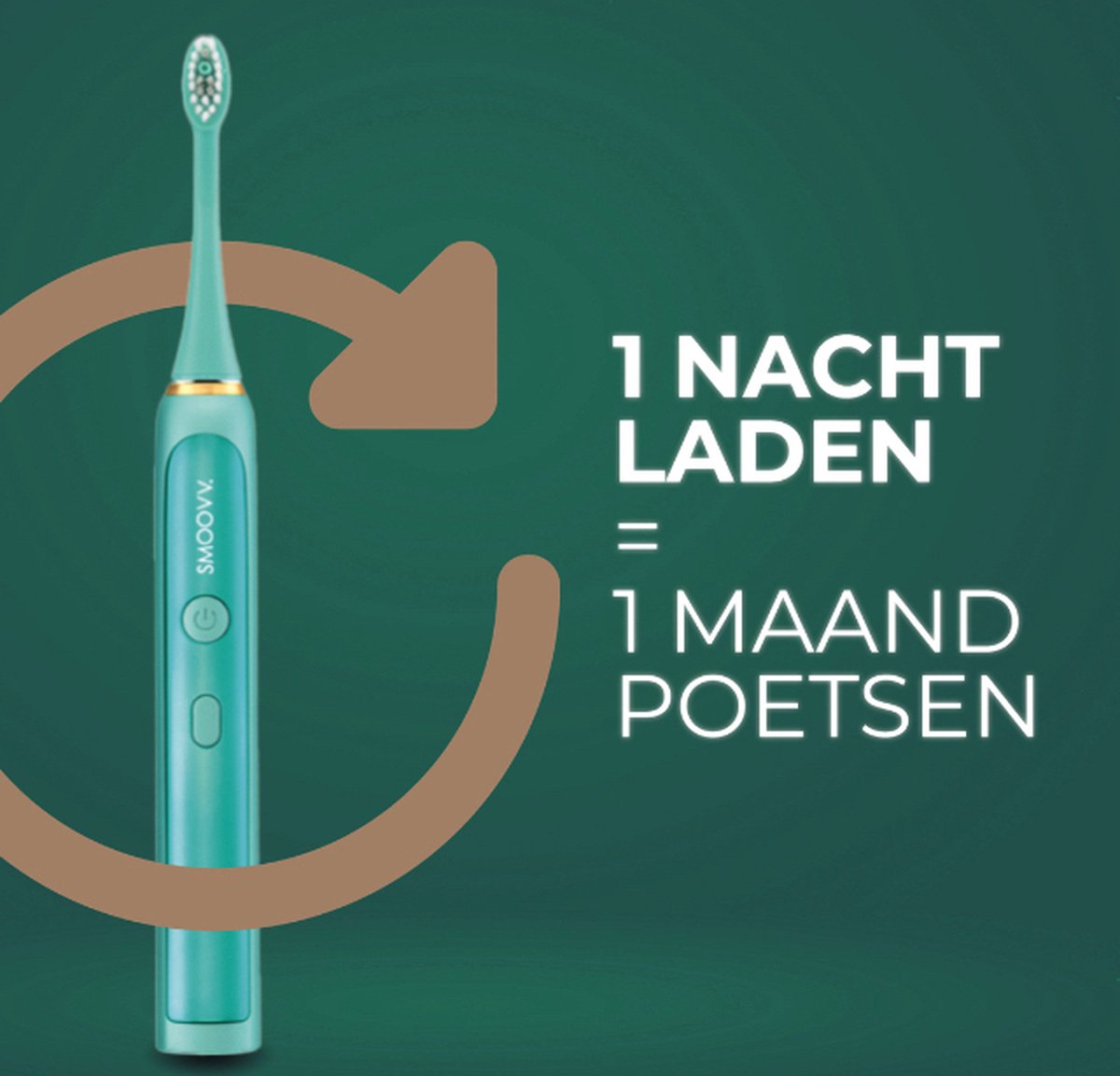Smoovv Sense Elektrische Sonische Tandenborstel Groen