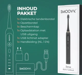 Smoovv Sense Elektrische Sonische Tandenborstel Zwart