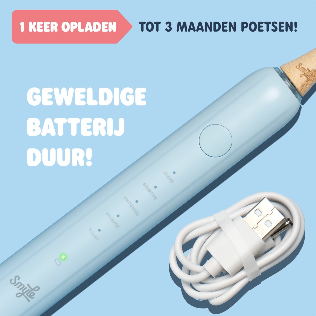 Smyle Sonische Elektrische Tandenborstel Blauw