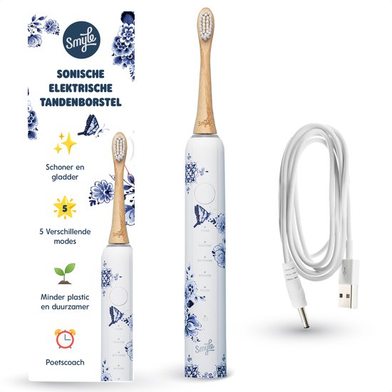 Smyle Sonische Tandenborstel Delfstblauw: krachtig, stijlvol en duurzaam poetsen