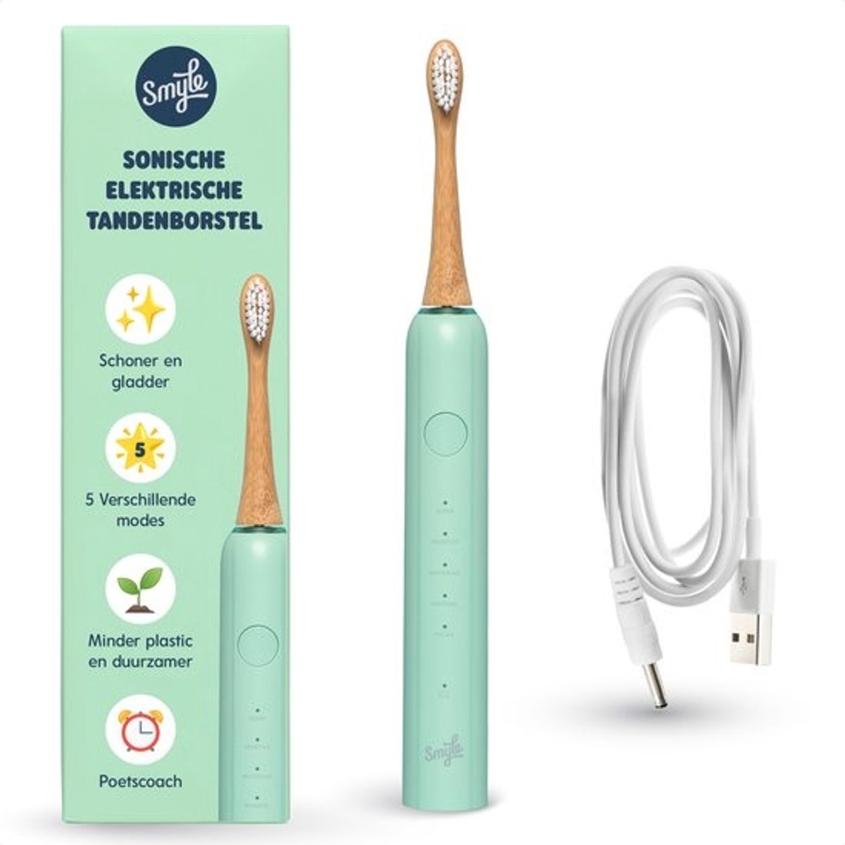 Smyle Sonische Elektrische Tandenborstel Mint Groen