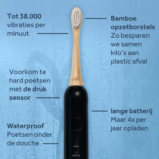 Smyle Sonische Elektrische Tandenborstel Zwart