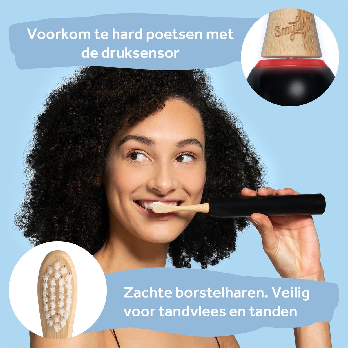 Smyle Sonische Elektrische Tandenborstel Zwart