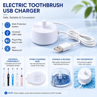 SnelShoppen elektrische tandenborstel oplaadstation USB type 3757