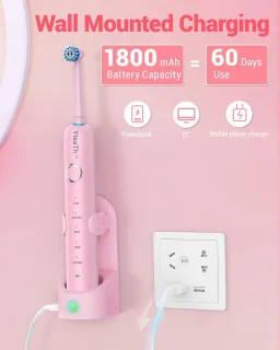 SnelShoppen elektrische tandenborstel roze