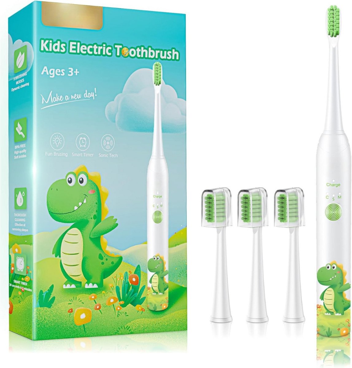 Solene Elektrische Tandenborstel Kind Oplaadbaar