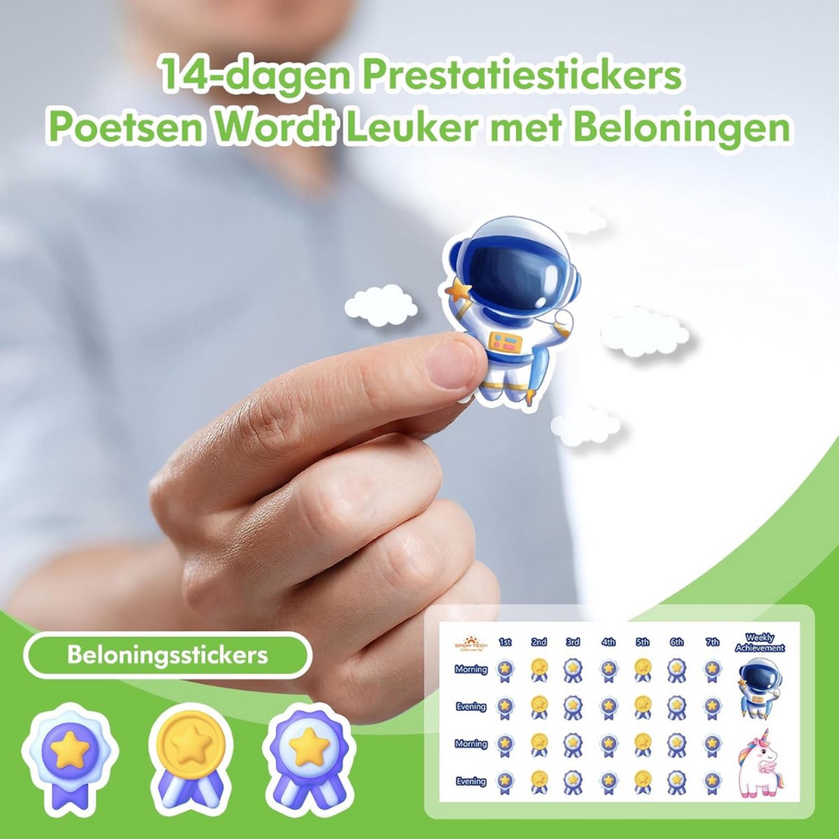 Solene Elektrische Tandenborstel Kind Oplaadbaar