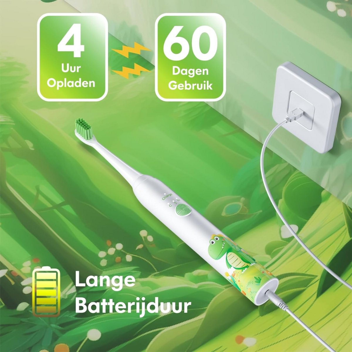 Solene Elektrische Tandenborstel Kind Oplaadbaar