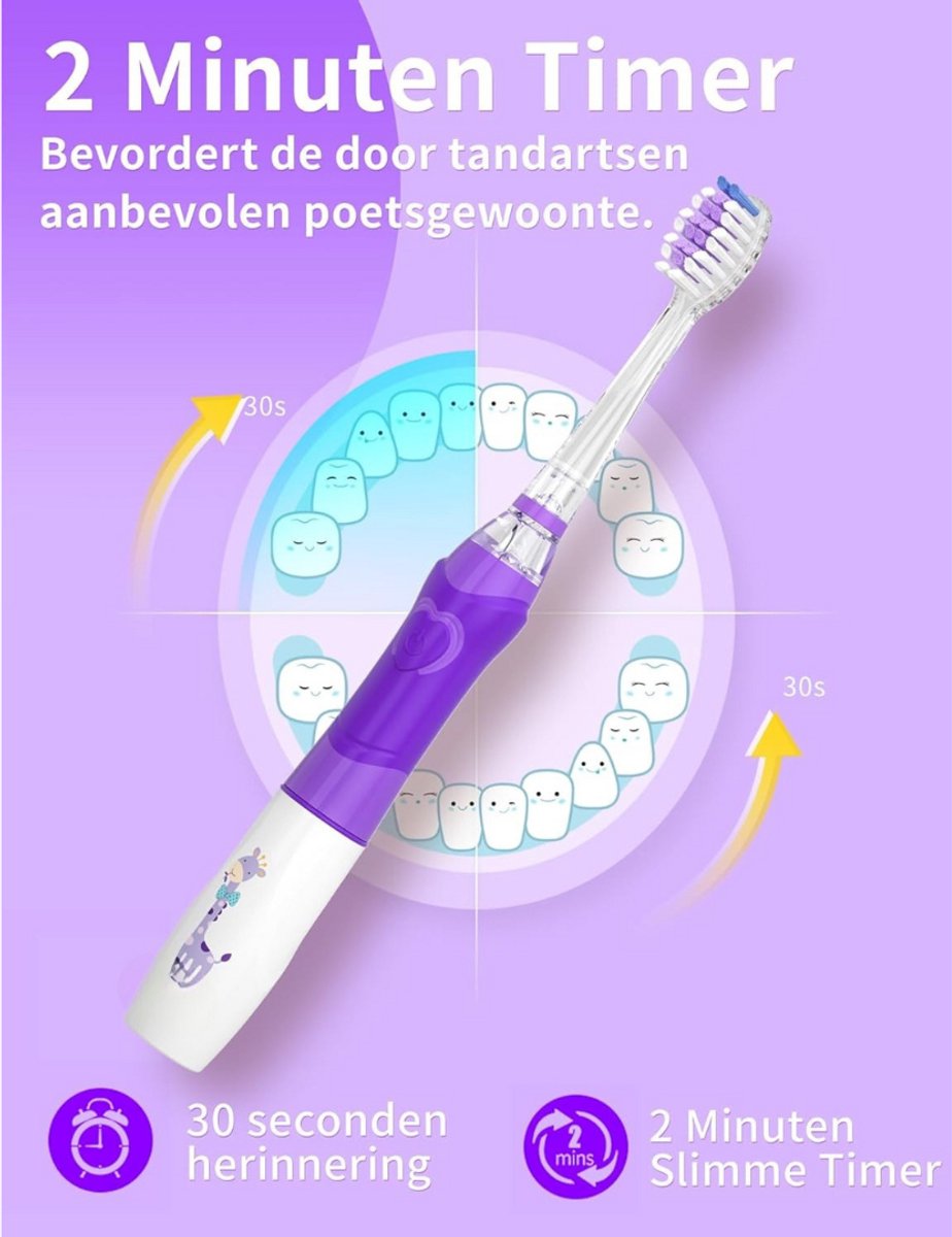 Solene Elektrische Tandenborstel Kind Oplaadbaar