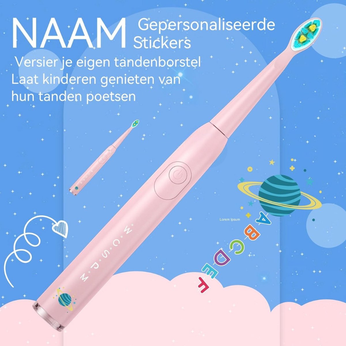 Solene Elektrische Tandenborstel Kind Oplaadbaar