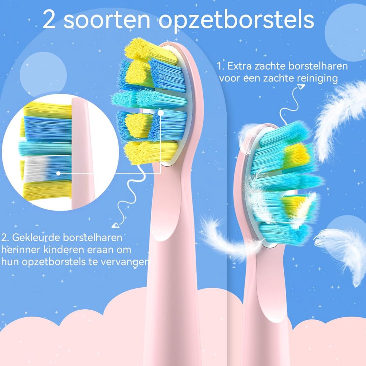 Solene Elektrische Tandenborstel Kind Oplaadbaar